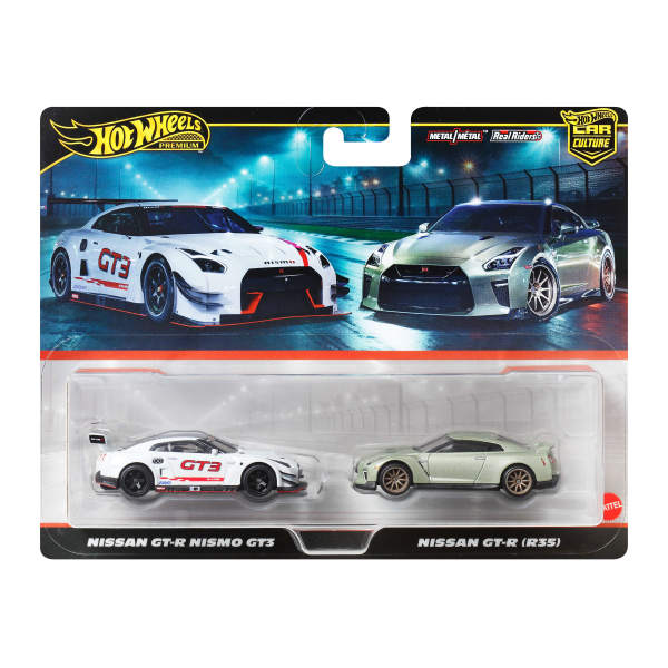 Hot Wheels 2'li̇ Premi̇um Araba Seti̇ Nissan Gt-R Nismo Gt3 ve