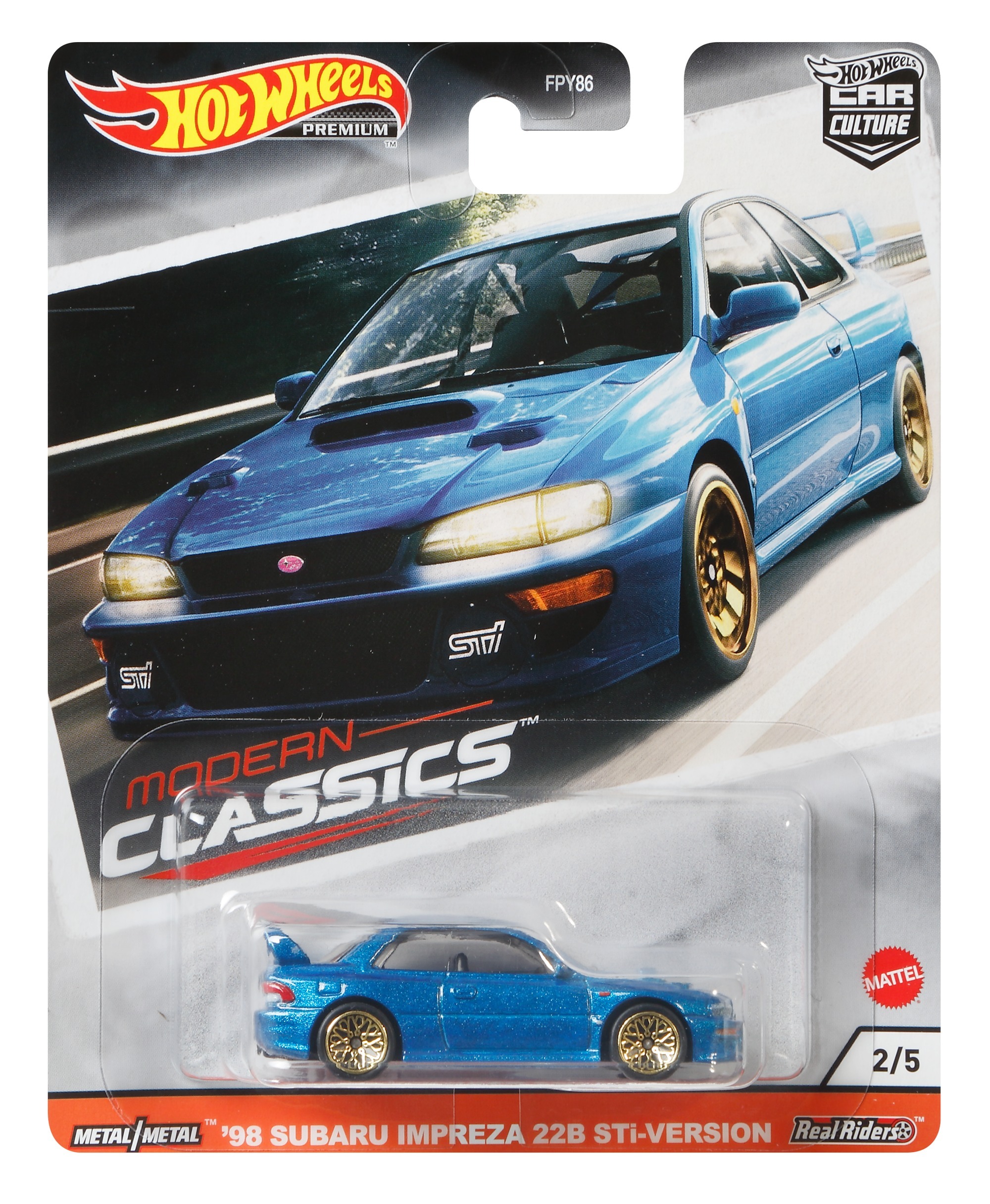 Hot Wheels Car Culture Arabalar Subaru WRX STI 22B GJP96