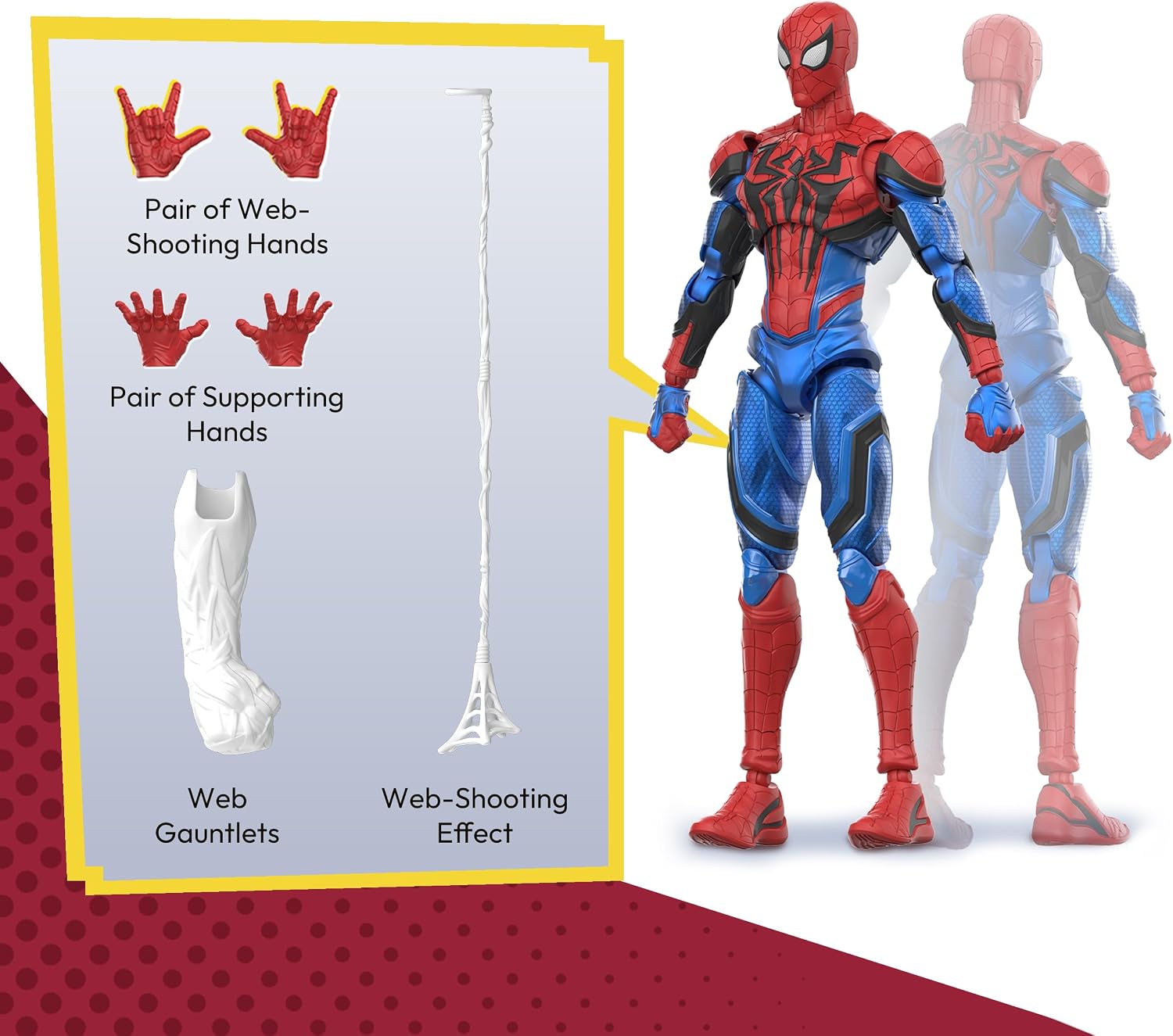 Blokees Marvel Rivals Spider-Man Figür Yapım Seti 83 Parça